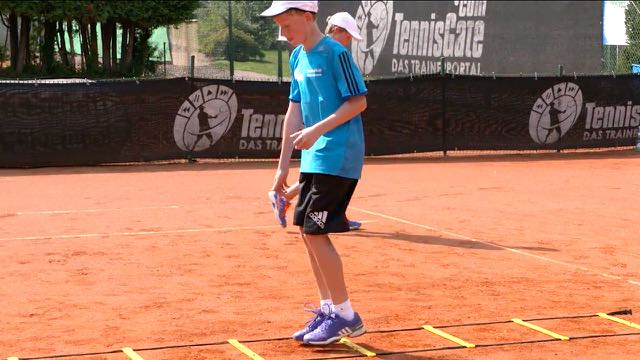Agility Ladder - Jumps with both Feet plus Sprint and Stop