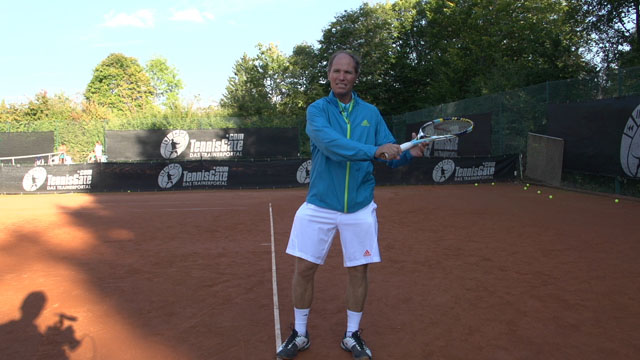 Backhand Slice - Open the Racquet Face on the Backswing