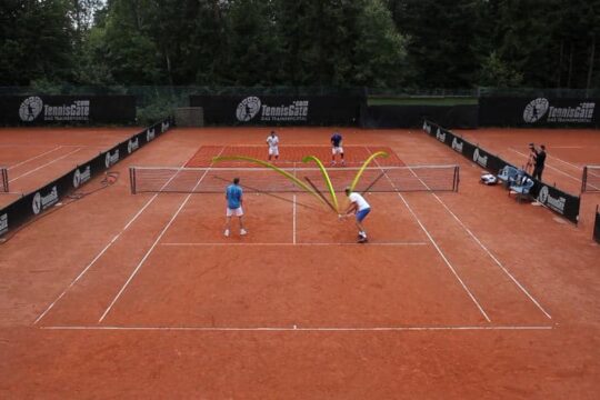 Doubles: Four at Net