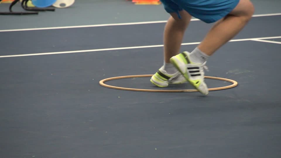 Group Warm up - Vertical Jump and Changing Directions Using the Outside Leg