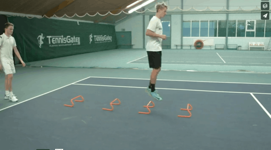 Jumps over Hurdles – Both Legs – Straight Legged