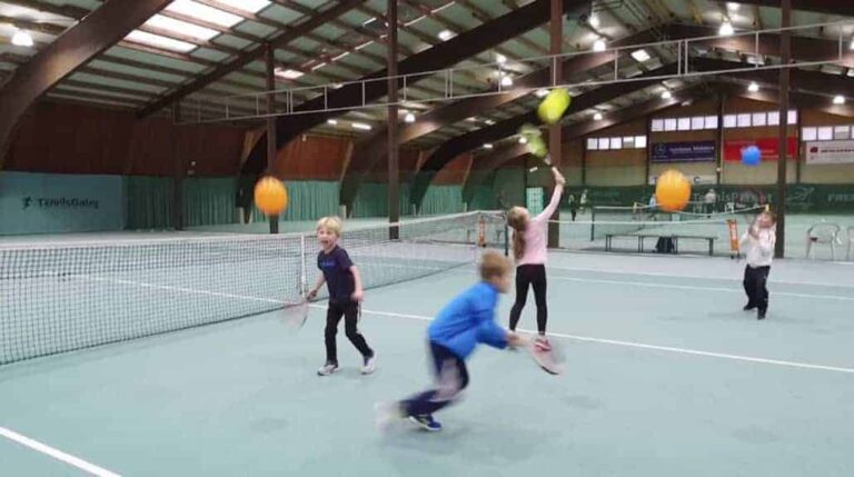 Keeping a Balloon in the Air with the Racquet