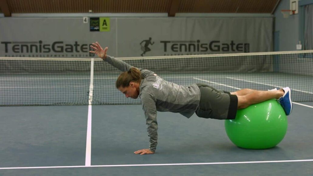 Push-up Variation with the Swiss ball