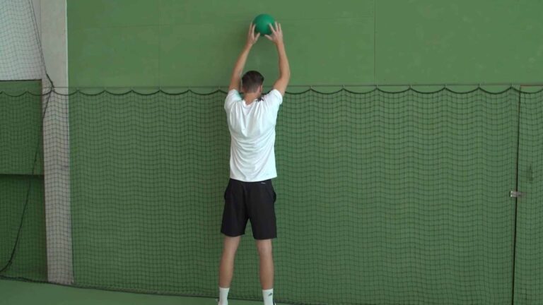 Serve faster: complex training with reactive medicine ball throws against the wall