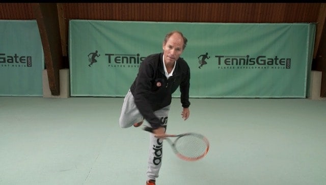 The Landing on the Serve