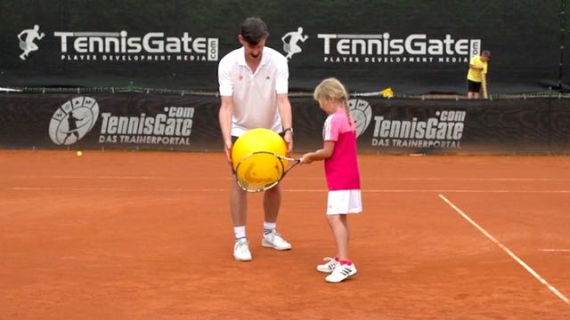 Topspins Backhand Introduction with a Swiss Ball