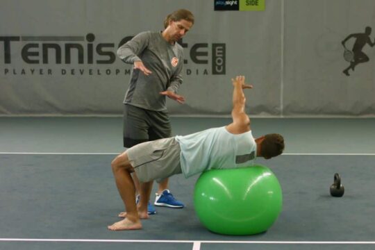 Upper Body Rotation onthe Swiss Ball
