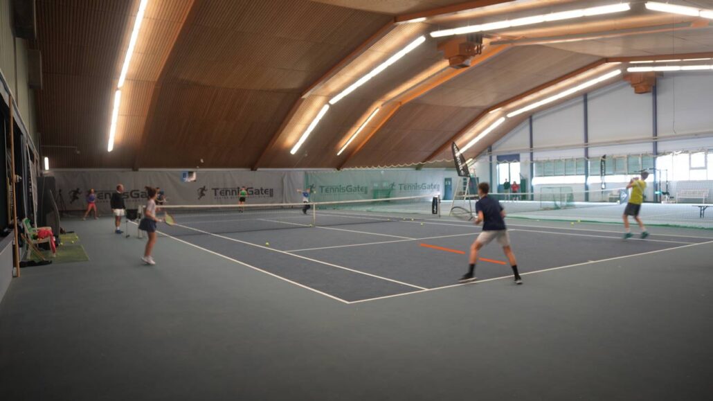 Half court alternating groundstrokes