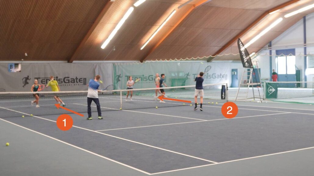Volley competition, control