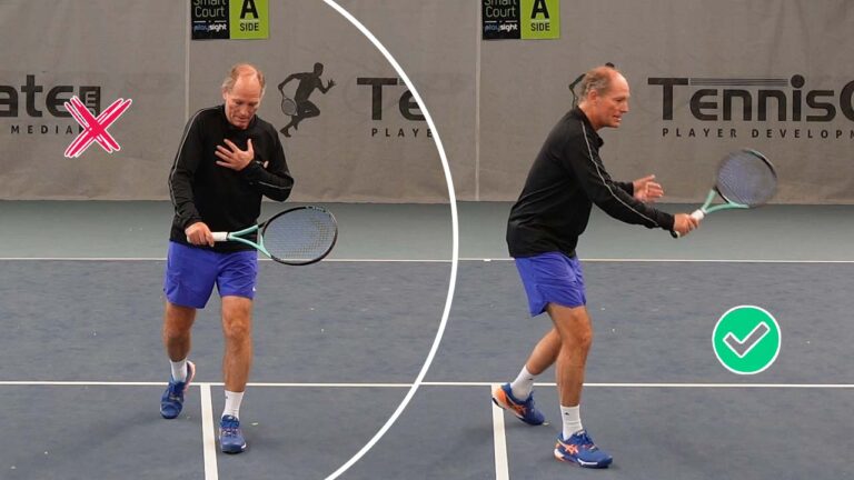 Close your Body to Hit the Volley