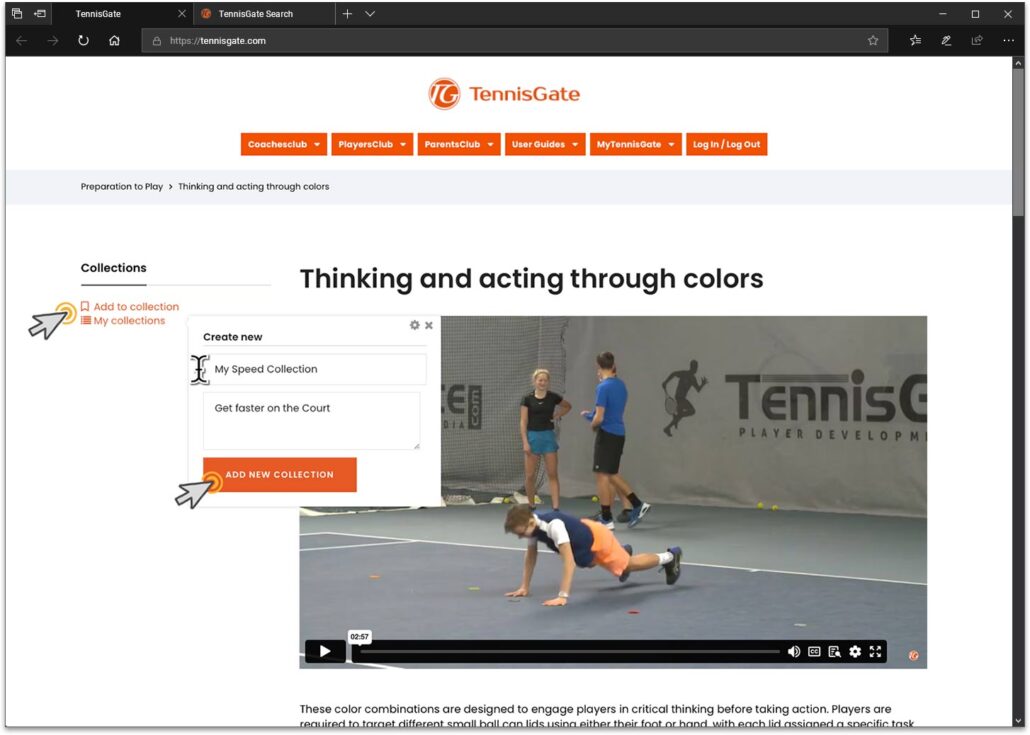 Best Practice for Players